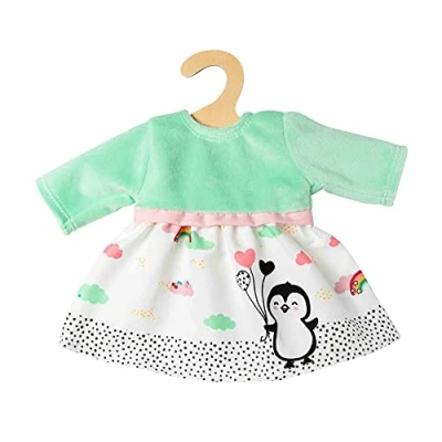 Abbildung von Puppen Kleid Pinguin P&uuml;nktchen, Gr. 28 35 cm