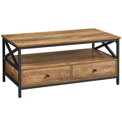 Abbildung von VASAGLE Couchtisch, Sofatisch, Wohnzimmertisch, 100 x 55 45 cm(LxBxH)