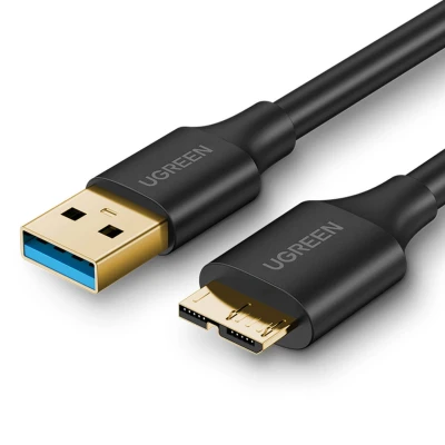 Abbildung von UGREEN Micro USB 3.0 Datenkabel 5Gbps Festplattenkabel für Externe Festplatten Western Digital My Passport, Toshiba Canvio Basics, Maxtor usw.(2m)