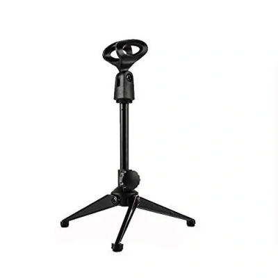 Abbildung von OFKPO Professionell Mini Einstellbar Stativ Mikrofon Ständer Halter(Schwarz)