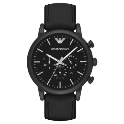 Abbildung von Emporio Armani Chronograph, Herren, Größe: One Size, Black