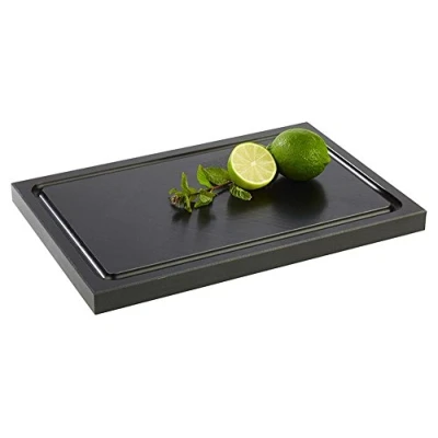 Abbildung von APS 93306 Bar Schneidebrett 30 cm x 20 mit Ablaufrinne und Antirutsch Füßchen, spülmaschinenfest