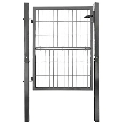 Abbildung von V2Aox Gartentor Gartentür Zauntür Zauntor Pforte Anthrazit 120cm Quadratrohr