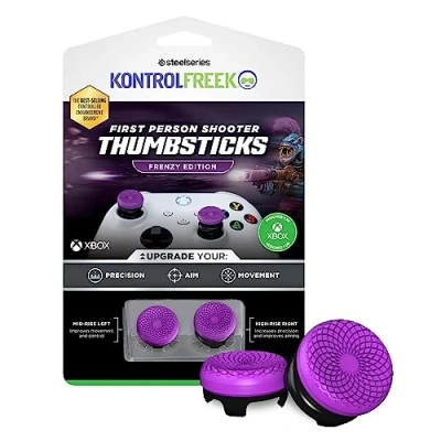Abbildung von KontrolFreek FPS Freek Frenzy für Xbox One und Series X Controller, Performance Thumbsticks, 1 High Rise, Mid Lila/Schwarz
