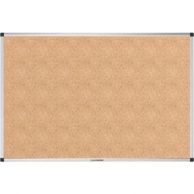 Abbildung von Legamaster UNITE Korktafel 60x90cm Pinnwand zum Aufhängen inklusive Wandhalterung aus 100% Naturkork mit extra leichtem Aluminiumrahmen Anheften von Notizen
