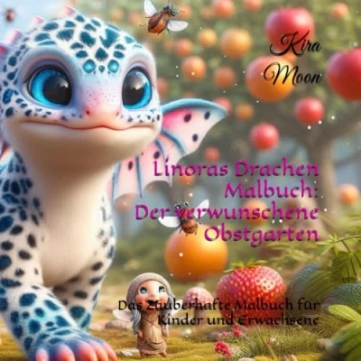 Abbildung von Linoras Drachen Malbuch: Der verwunschene Obstgarten: Das Zauberhafte Malbuch für Kinder (Linoras fantastische Malbücher)