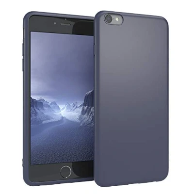 Abbildung von EAZY CASE Handyhülle Silikon mit Kameraschutz kompatibel iPhone 6 / 6S in Navy Blau, Ultra dünn, Slimcover, Silikonhülle, Hülle, Softcase, Backcover