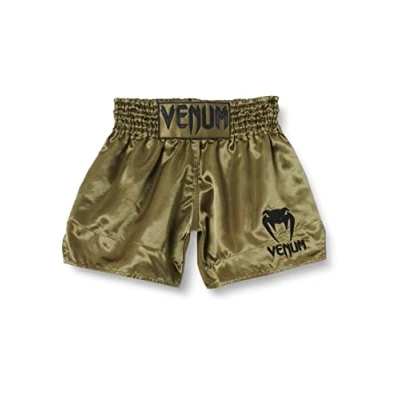 Abbildung von Venum Unisex Classic Thaibox Shorts, Khaki Grün / Schwarz, XL EU