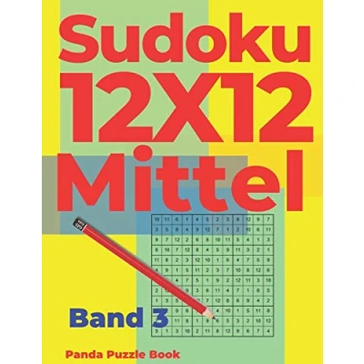 Abbildung von Sudoku 12x12 Mittel Band 3: Irregular Varianten Logikspiele Für Erwachsene
