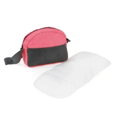 Abbildung von Bayer Chic 2000 Puppen Wickeltasche in Melange anthrazit pink