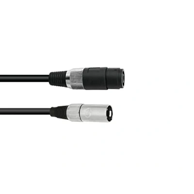 Abbildung von Omnitronic 30225590, Speakon, Weiblich, XLR (3 pin), Männlich, 1 m, Schwarz