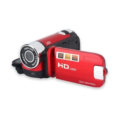 Abbildung von Full HD 16X DV Tragbarer Camcorder Digitale Videokamera 270 Drehbarer Bildschirm Unterstützung mit Zoom Nachtaufnahme(rot)