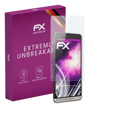 Abbildung von atFoliX Glasfolie kompatibel mit HP Elite x3 Panzerfolie, 9H Hybrid Glass FX Schutzpanzer Folie