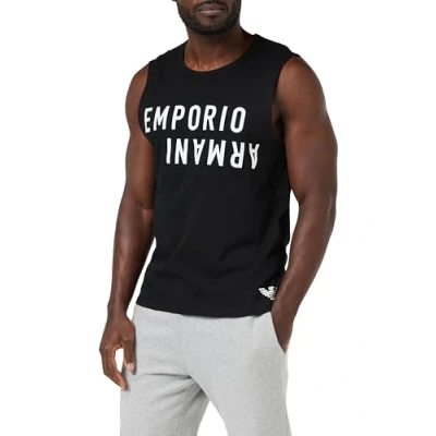 Abbildung von EMPORIO ARMANI Herren Bold Logo Sleveless T Shirt, Black/White, S