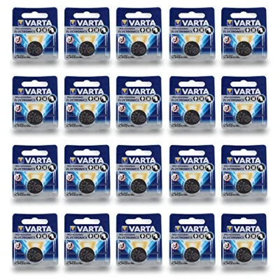 Abbildung von Varta Batterien Electronics CR2016 Lithium Knopfzelle 3V Batterie 20er Pack Knopfzellen in Original 1er Blisterverpackung