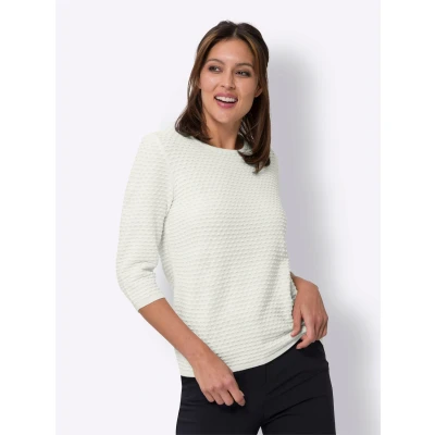 Abbildung von Classic Basics 3/4 Arm Pullover &quot;Rundhals Pullover&quot;