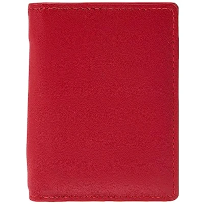 Abbildung von Alassio 43064 Notizblock Etui Monza aus Leder, Mäppchen in rot, ca. 10 x 7,5 1 cm, Ledermäppchen mit A8 Notizblock, 3 Einschubfächer und Minikugelschreiber Metall