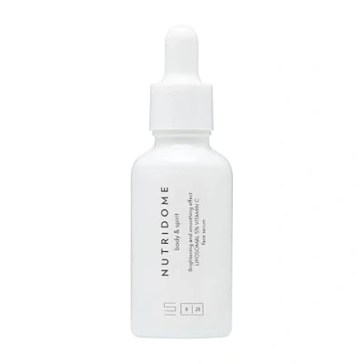 Abbildung von Nutridome Body &amp; Spirit Gesichtsserum mit Vitamin C Gegen Verfärbungen 30 ml Aufhellend und Regenerierend Natürliche Inhaltsstoffe Unterstützt Einen Gleichmäßigen Hautton Serum Gesicht