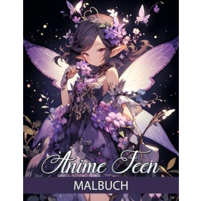 Abbildung von Anime Feen Malbuch: Tauchen Sie ein in die Welt der Manga und Chibi Girls mit diesem Ausmalbuch für Kinder Erwachsene. Lassen sich von 50 ... eine Auszeit vom Alltag beim Ausmalen.