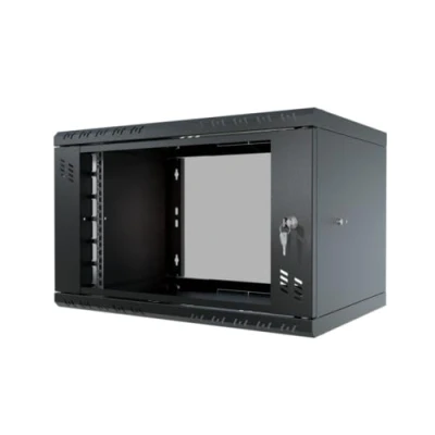 Abbildung von Stalflex Server Netzwerkschrank 19 Zoll 6U 350mm Standard Hochbelastbarer Stahl Computer &amp; Racks Serverschrank, kompatibel mit Fachboden und Rack Schienen Glastür