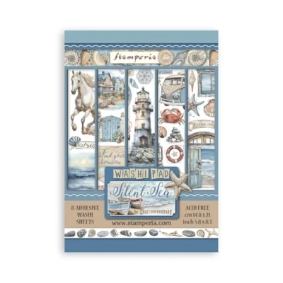 Abbildung von Stamperia Silent Sea A5 Washi Pad (8pcs) (SBW19)