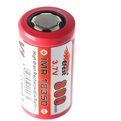 Abbildung von Efest IMR 18350 V1 800mAh 3,7V Li Ion (Pluspol flach)