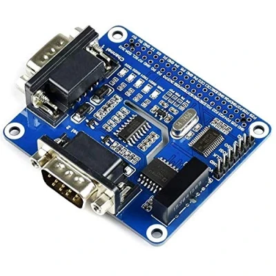 Abbildung von IBest 2 Channel Isolated RS232 Expansion HAT for Raspberry Pi 4B/3B+/3B/2B/Zero/Zero W, SC16IS752+SP3232 Solution, Converts SPI to RS232,with Multi Onboard Protection Circuits