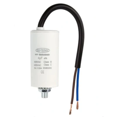 Abbildung von Kondensator Anlaufkondensator Motorkondensator Arbeitskondensator Kabel 4µF 450V