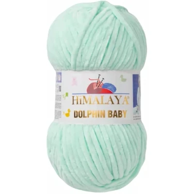 Abbildung von Himalaya Strickfein Dolphin Baby super Bulky Chenille Garn Wolle stric Häkelwolle, 120 m (Einzel Pack, 1 St), Superbauschiges