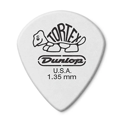 Abbildung von JIM DUNLOP Plektrum Tortex White Jazz III 1,35mm 12 Stück