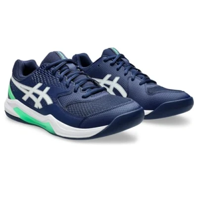 Abbildung von Asics Geldedicate 8 Indoor Tennisschuh für Teppichböden, Herren, Größe: 45, Blue expanse/white Schuhe