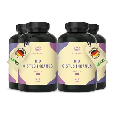 Abbildung von Bio Cistus Incanus 1080 Kapseln Vegan TRUE NATURE 4x270 St