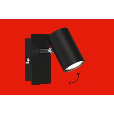 Abbildung von Briloner Leuchten LED Wandleuchte 2857 015, schwenkbar, ohne Leuchtmittel, Warmweiß, Wandlampe, 12x8x12,3cm, Schwarz, max.40W, GU10, Innen, Wohnzimmer