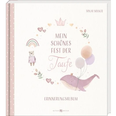 Abbildung von Mein schönes Fest der Taufe: Erinnerungsalbum (Taufe Wal Rosa/Blau)