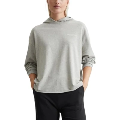 Abbildung von Marc O&#039;Polo Kapuzenpullover, Damen, Größe: Large, Mid stone melange