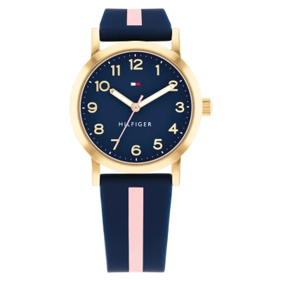 Abbildung von Tommy Hilfiger Sport Uhr Gold blau für Kinder, Größe: One Size,