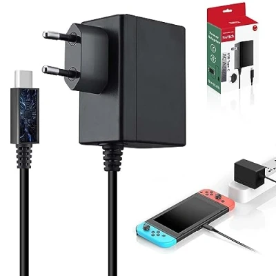 Abbildung von Switch Netzteil, Typ C AC Adapter Schnellladung Charging für Switch/Switch Lite/Switch Dock/Switch Pro und andere Geräte