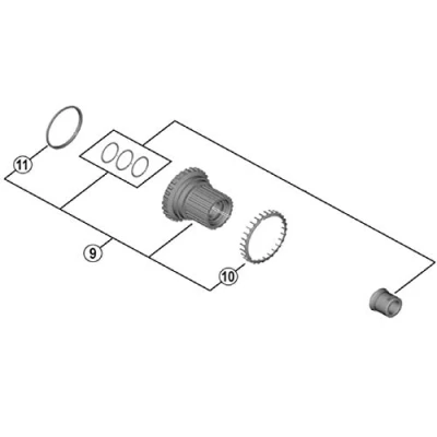 Abbildung von SHIMANO Unisex Adult Voller Kern Fahrradräder, Mehrfarbig, one Size