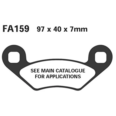 Abbildung von EBC Brakes FA159R Bremsbelagsatz
