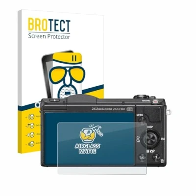 Abbildung von BROTECT Entspiegelungs Schutzglas für Sony Alpha 5100 (DSLR A5100) Schutz Folie Panzerfolie Glas Matt [Extrem Kratzfest 9H, Anti Reflex]