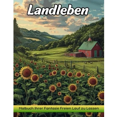 Abbildung von Landleben: Malbuch Für Erwachsene Mit Dem Leben Auf Bauernhof Zum Stressabbau Und Zur Entspannung