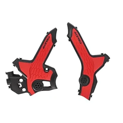 Abbildung von Acerbis Rahmenprotektorenpaar X Grip schwarz/rot für Honda CRF 300 L