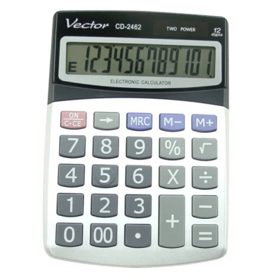 Abbildung von Bürorechner VECTOR KAV CD 2462, 12 Stellen, 1 Stk.