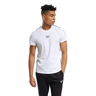 Abbildung von Reebok Herren Te Tape Tee T Shirt, White, XS