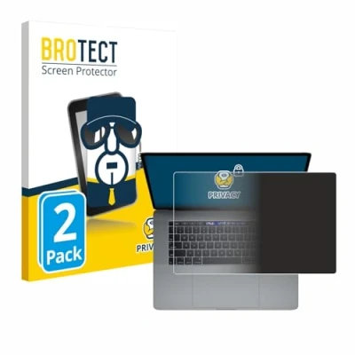 Abbildung von BROTECT (2 Stück Anti Spy Blickschutzfolie für Apple MacBook Pro 15&quot; 2019 (Touch Trackpad) Privacy Screen Protector [ Sichtschutz]