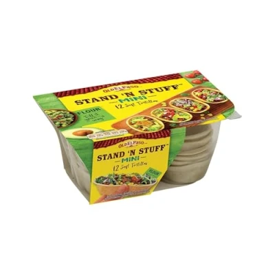 Abbildung von Old El Paso Mini Stand&#039;n Stuff Soft Tortilla Mexikanische Tortillas aus Weizen in Schalenform 1 x 145 g