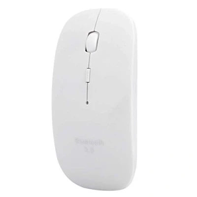 Abbildung von Kabellose Bluetooth Maus, 4D Intelligent Wireless Mouse, Ultradünne, ergonomische Computermaus mit 1600 DPI, für Android TV Box/PC/Smart TV/Projektor (Weiß)