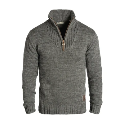 Abbildung von Solid Sdphilostrate Strickpullover, Herren, Größe: Large, Dark grey