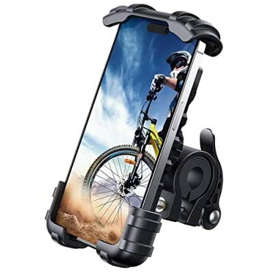Abbildung von Lamicall Handyhalterung Fahrrad, Handyhalter Motorrad Universal 360 Fahrrad Halter für iPhone 16/15/14 Pro Max Plus, SE, 13/12 Mini, 11 Max, Xs, XR, X, 8, 7, Samsung S23 S22, Smartphone