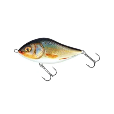 Abbildung von Salmo Slider Jerkbait Wobbler, Farben:Real Roach, Länge/Gewicht/Laufverhalten/Tauchtiefe:7cm / 21g sinkend 1.0 0.5m